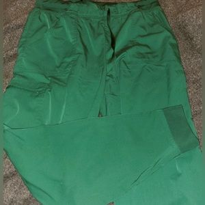 Hunter green scrub joggers